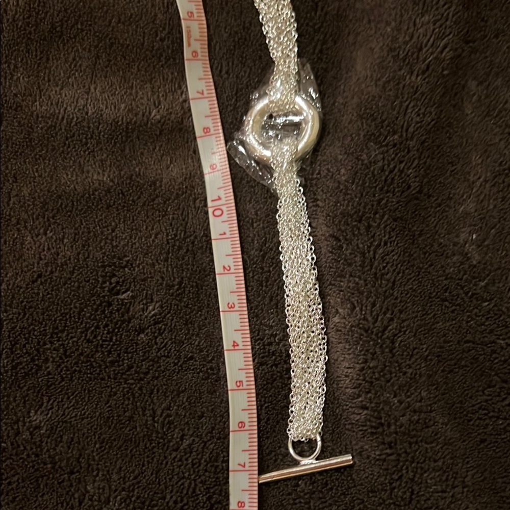 Silver Multi-Strand Chain Bracelet - Picture 2 of 2
